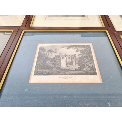 234 - Nine framed engravings