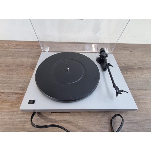 670 - A Pro-Ject audio systems Debut turntable fitted with Ortofon OMB cartridge