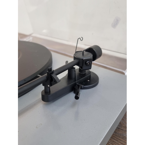 670 - A Pro-Ject audio systems Debut turntable fitted with Ortofon OMB cartridge