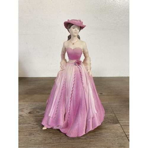 324 - Seven ceramic figurines to include Royal Doulton For You - HN 3754, Royal Doulton Kathleen - HN 3609... 