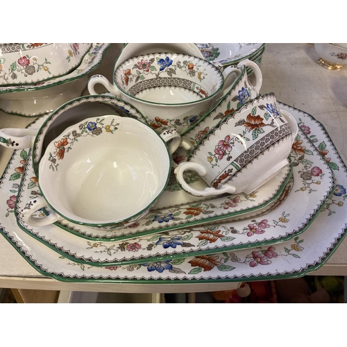 343 - A large collection of Copeland Spode Chinese Rose dinnerware