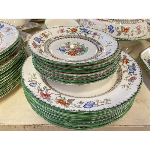 343 - A large collection of Copeland Spode Chinese Rose dinnerware