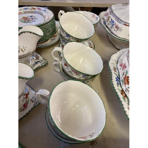 343 - A large collection of Copeland Spode Chinese Rose dinnerware