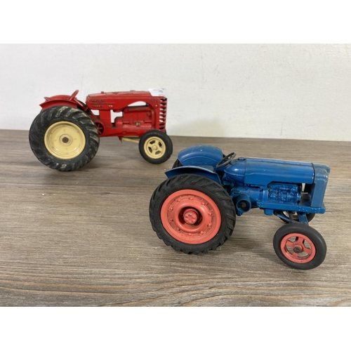 397 - Two mid 20th century model tractors, one Empire Made Fordson Major and one Lesney Massey Harris