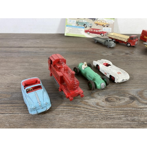 400 - A collection of mid 20th century diecast model vehicles to include Dinky 237 Mercedes Benz, Corgi Ka... 