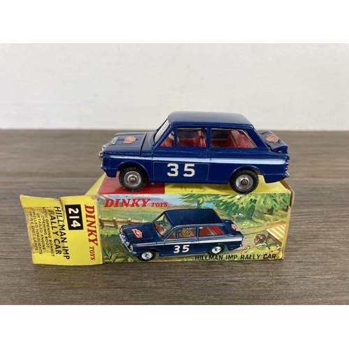 402 - A boxed Dinky 214 Hillman Imp rally car diecast model vehicle