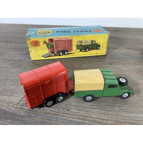 405 - Two boxed diecast model vehicles, one Corgi no. 2 gift set and one Budgie Toys heavy duty transporte... 