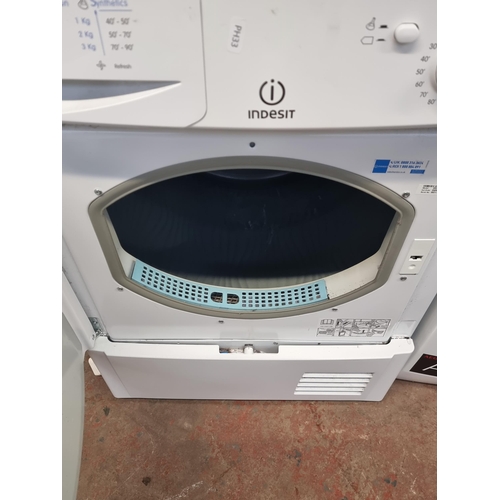 797 - An Indesit IDC8T3 condenser tumble dryer - approx. 60cm wide