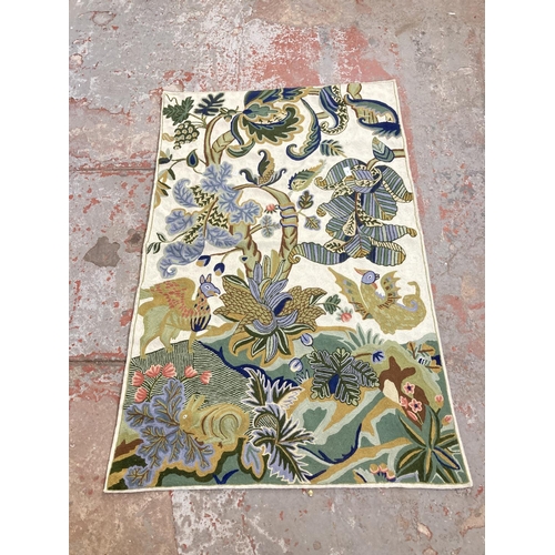 448 - An Arts & Crafts style embroidered wall hanging - approx. 145cm high x 92cm wide