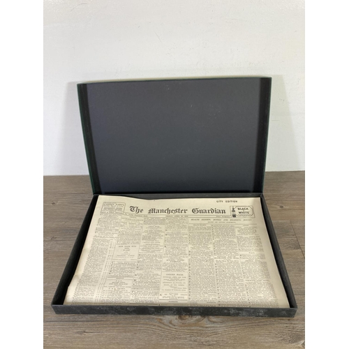 454 - A boxed A Day To Remember The Manchester Guardian 28th April 1933 with certificate of authenticity