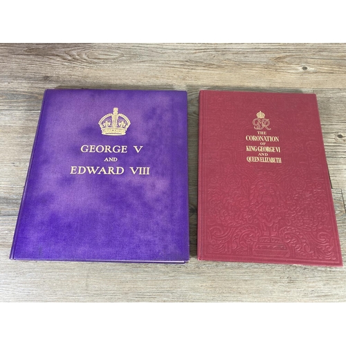 455 - Five commemorative books to include Coronation Souvenir book 1937, The Coronation of King George V a... 