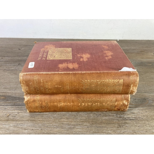 457 - Two Victorian The Encyclopaedia of Sport hardback books, volumes I and II