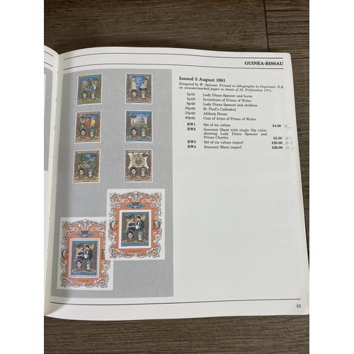 460 - Three Stanley Gibbons The Royal Wedding of Prince Charles and Lady Diana Spencer stamp albums togeth... 