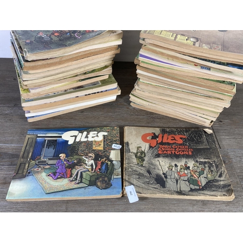 462 - A large collection of Giles cartoon books