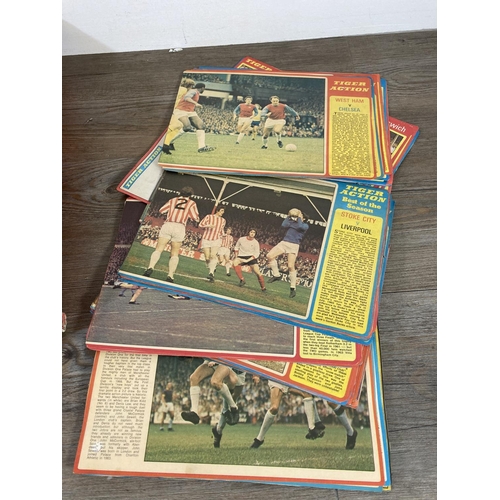 471 - A large collection of vintage football magazine cut outs