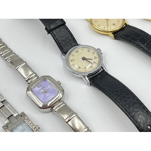 2213 - Seven lady's wristwatches to include vintage Timex mechanical, Michel Herbelin, Rotary, Pulsar etc. ... 