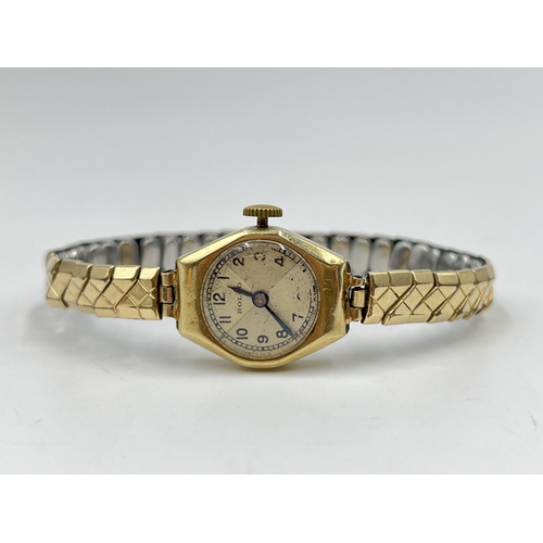 2217 - A 1936 Rolex Rolco 9ct gold cased lady's wristwatch