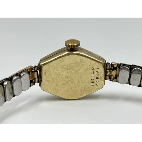 2217 - A 1936 Rolex Rolco 9ct gold cased lady's wristwatch