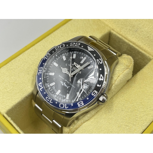 2220 - A boxed Invicta Master Of The Oceans quartz 44mm men's wristwatch - ref. 25821