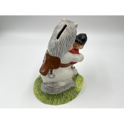 294 - A John Beswick Norman Thelwell money box - approx. 18cm high