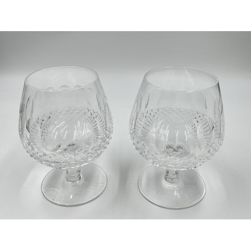 297 - A pair of Waterford Crystal brandy snifters -approx. 13cm high