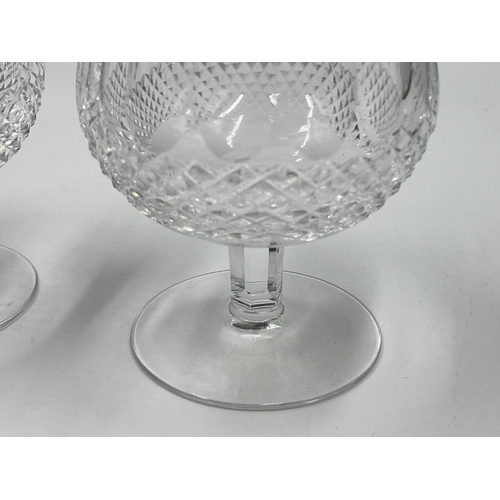 297 - A pair of Waterford Crystal brandy snifters -approx. 13cm high