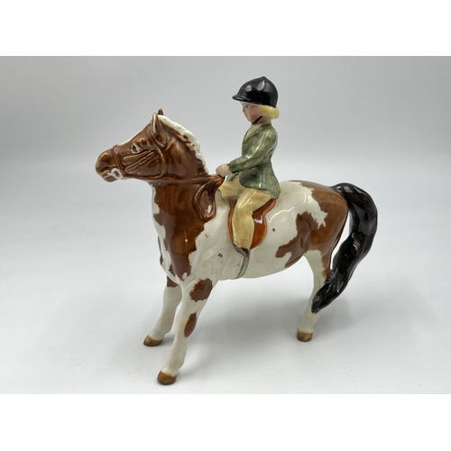 245 - A Beswick girl on pony figurine, model no. 1499 - approx. 14.5cm high