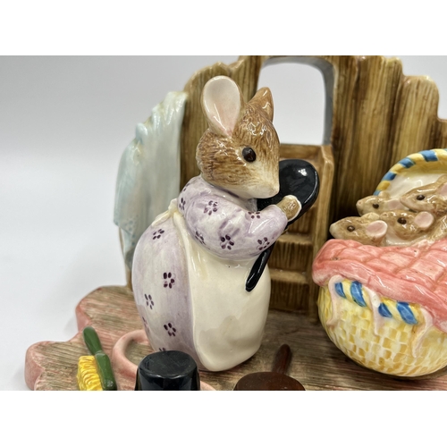 250 - A Border Fine Arts Beatrix Potter Classics The Tale of Two Bad Mice Hunca Munca & Babies limited edi... 