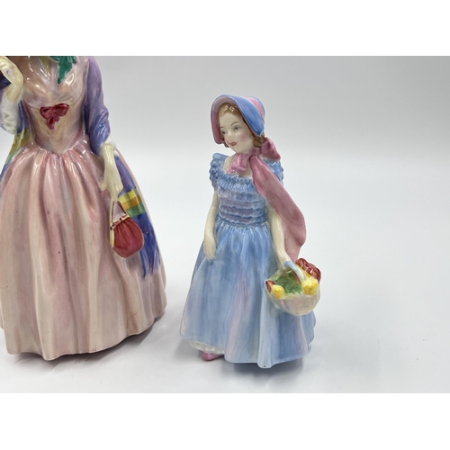 263 - Two Royal Doulton figurines, Wendy - HN 2109 and Miss Demure - HN 1402