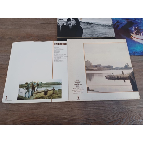 749 - Six LP vinyl records, Echo & the Bunnymen 'Porcupine', 'Echo & the Bunnymen' and 'Ocean Rain', U2 'O... 