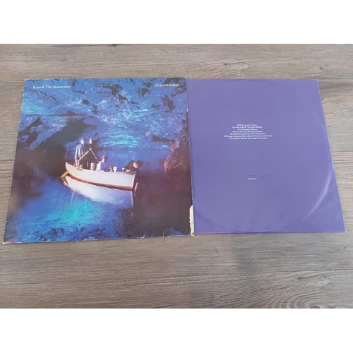 749 - Six LP vinyl records, Echo & the Bunnymen 'Porcupine', 'Echo & the Bunnymen' and 'Ocean Rain', U2 'O... 