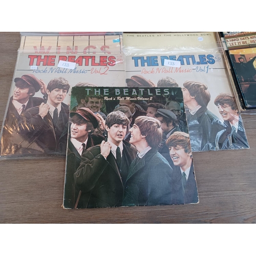 757 - A collection of The Beatles and related LP vinyl records and collectibles; LPs to include 'Rock 'n' ... 