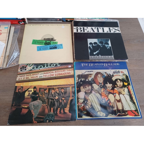 757 - A collection of The Beatles and related LP vinyl records and collectibles; LPs to include 'Rock 'n' ... 