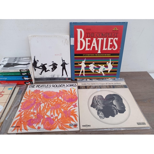 757 - A collection of The Beatles and related LP vinyl records and collectibles; LPs to include 'Rock 'n' ... 