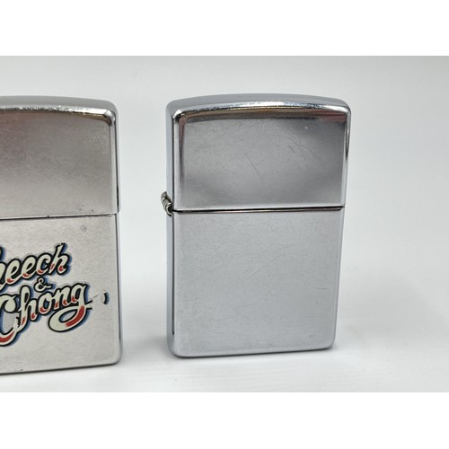 2363 - Three Zippo cigarette lighters