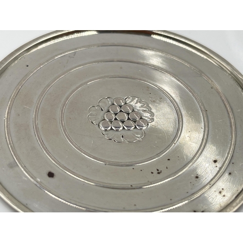 1255 - Four Georg Jensen 193A sterling silver coasters - approx. gross weight 83 grams and 6.5cm diameter