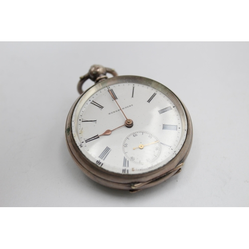 1159 - A vintage Kendal & Dent .800 silver cased key-wind pocket watch - approx. gross weight 71 grams