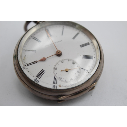 1159 - A vintage Kendal & Dent .800 silver cased key-wind pocket watch - approx. gross weight 71 grams