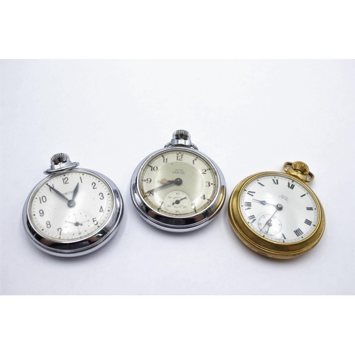 1160 - Three Smiths hand-wind pocket watches to include Empire etc.