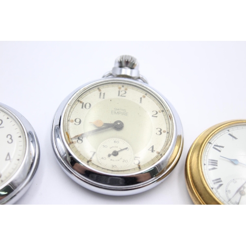 1160 - Three Smiths hand-wind pocket watches to include Empire etc.