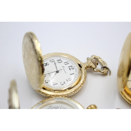 1165 - Four hand-wind pocket watches to include Rotary, Limit etc.