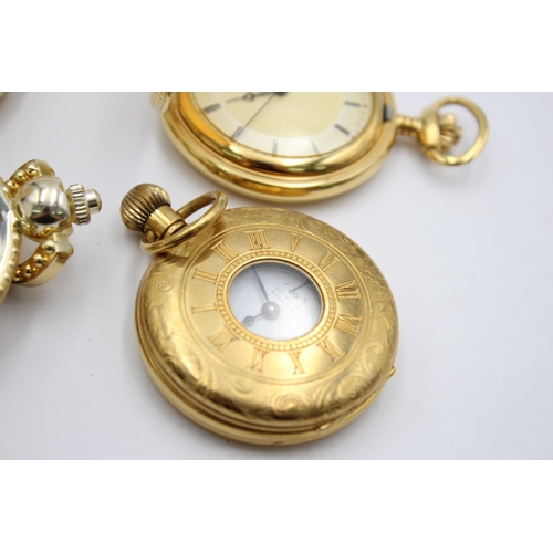 1165 - Four hand-wind pocket watches to include Rotary, Limit etc.