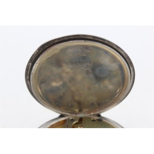 1166 - A .925 silver cased open face hand-wind pocket watch with S & Co. Peerless Swiss made movement - app... 