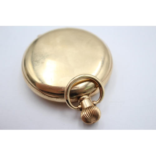 1168 - A vintage Cudos rolled gold hand-wind full hunter pocket watch - approx. gross weight 104 grams