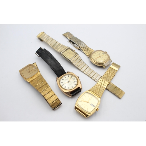 1179 - Five vintage mechanical men's wristwatches to include Regency, Limit etc.