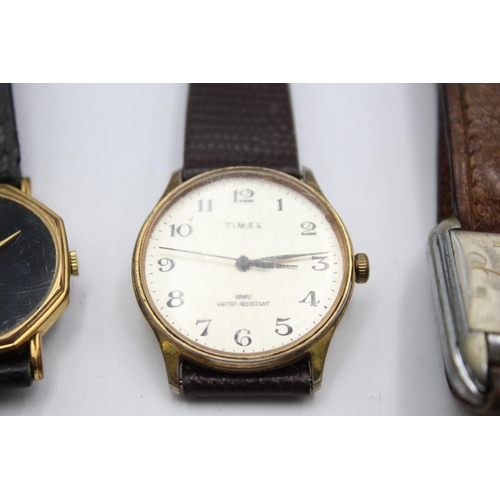 1185 - Five vintage mechanical men's wristwatches to include Rotary, Ingersoll etc.