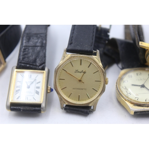 1190 - Six vintage mechanical men's wristwatches to include Montine, Timex etc.