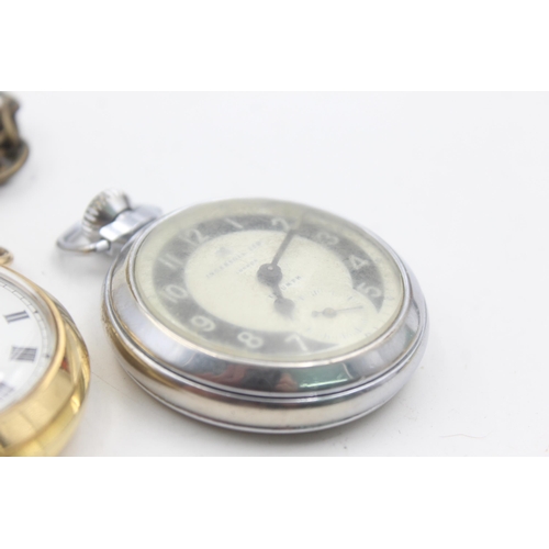 1199 - Three hand-wind pocket watches to include Smiths, Ingersoll etc.