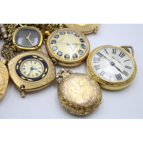 1201 - Twelve fob and pendant watches to include Ingersoll, Smiths etc.