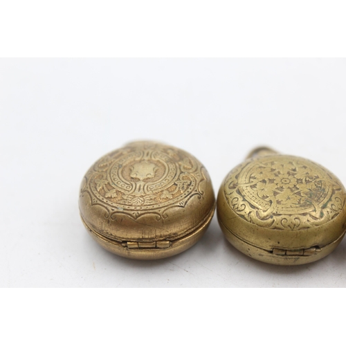 1267 - Four late 19th/early 20th century coin holders